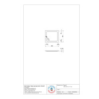 Rechteckduschwanne Tia Plus E, 80 x 70 x 3 cm, weiß