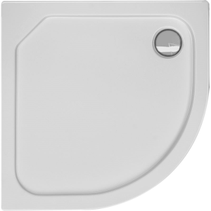 Viertelkreisduschwanne Asta R, 90 x 90 x 2,5 cm, weiß