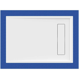 Rechteckduschwanne Lyon E, 100 x 90 x 2,5 cm, weiß inkl. CS-Finish-Dichtsystem