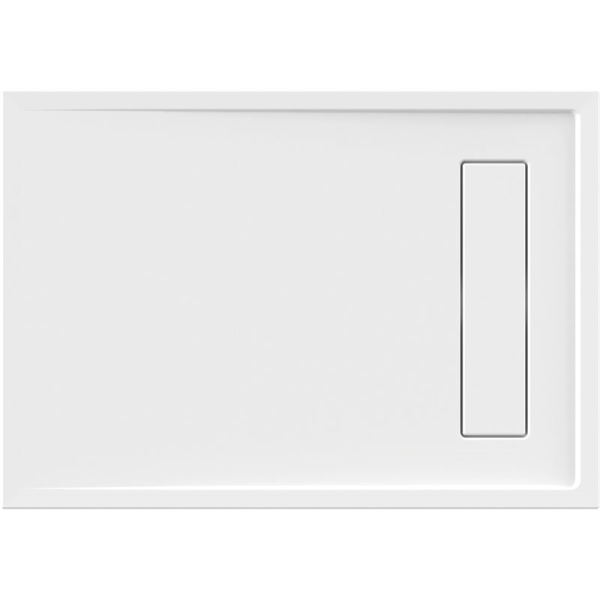 Rechteckduschwanne Lyon E, 100 x 80 x 2,5 cm, weiß