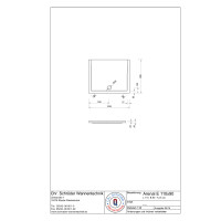 Rechteckduschwanne Arenal E, 110 x 90 x 2,5 cm, weiß inkl. CS-Finish-Dichtsystem