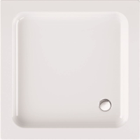 Viereckduschwanne Tia-E, 80 x 80 x 3 cm, weiß