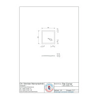 Viereckduschwanne Flat Corner E, 80 x 80 x 2,0 cm, weiß inkl. CS-Finish-Dichtsystem