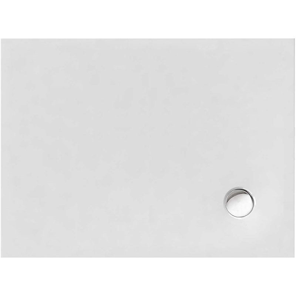 Rechteckduschwanne Flat Corner E, 90 x 75 x 2 cm, weiß