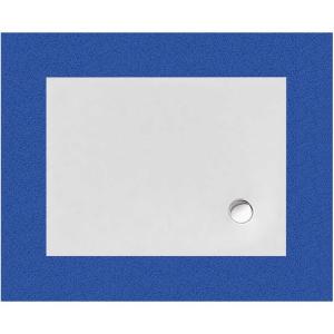 Rechteckduschwanne Flat Corner E, 90 x 80 x 2,5 cm, weiß inkl. CS-Finish-Dichtsystem