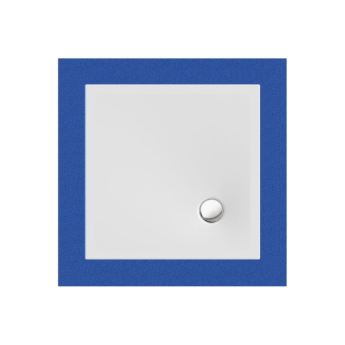 Viereckduschwanne Flat Corner E, 90 x 90 x 2,5 cm, wei&szlig