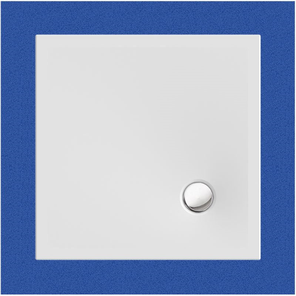 Viereckduschwanne Flat Corner E, 90 x 90 x 2,5 cm, weiß inkl. CS-Finish-Dichtsystem