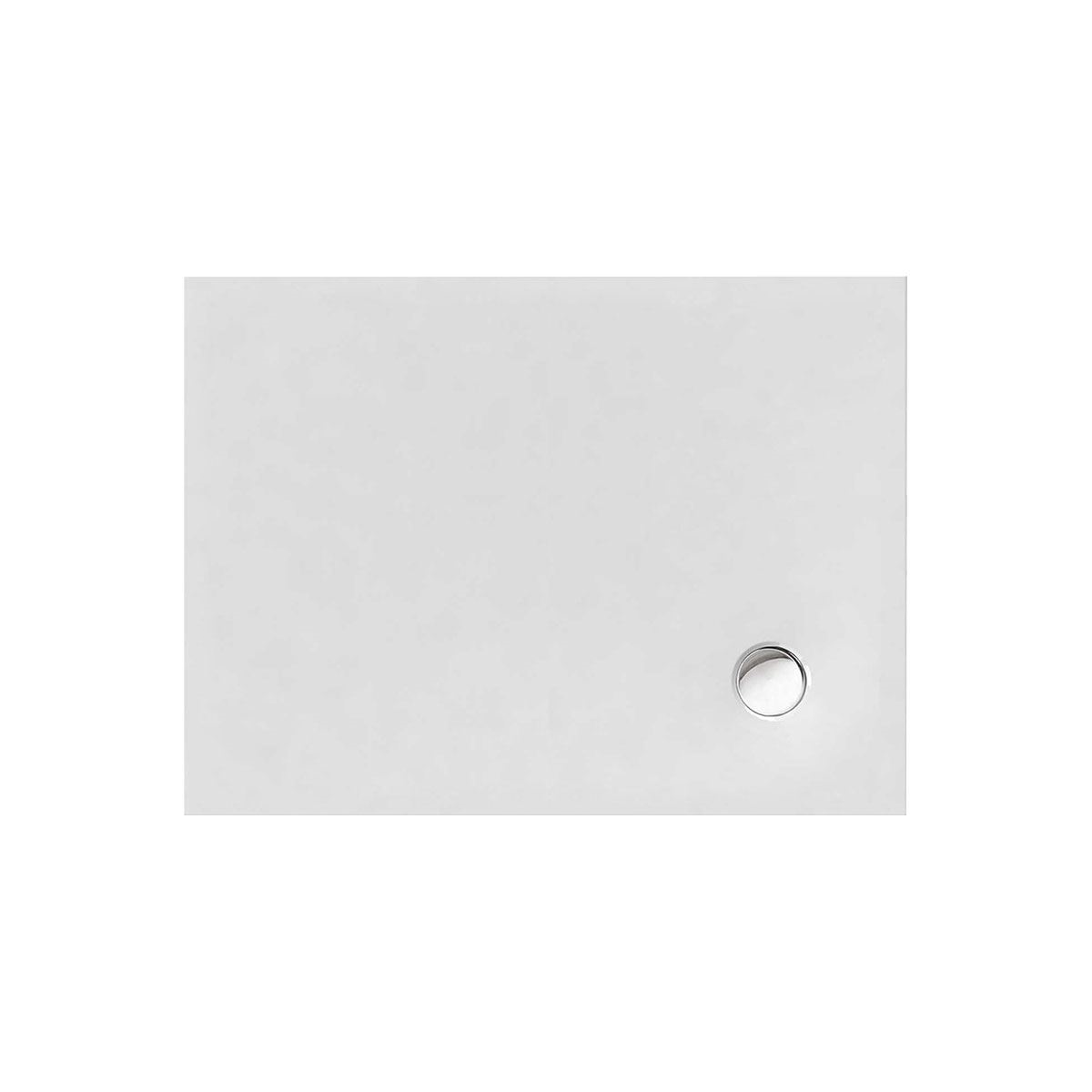 Rechteckduschwanne Flat Corner E, 100 x 90 x 3 cm, wei&szlig