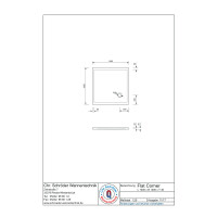 Viereckduschwanne Flat Corner E, 100 x 100 x 3 cm, weiß inkl. CS-Finish-Dichtsystem