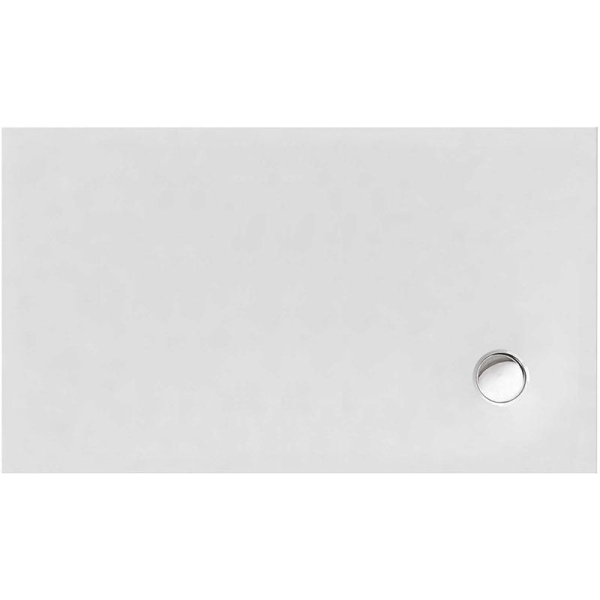 Rechteckduschwanne Flat Corner E, 120 x 80 x 3 cm, weiß