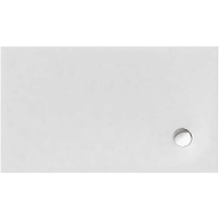 Rechteckduschwanne Flat Corner E, 120 x 80 x 3 cm, weiß
