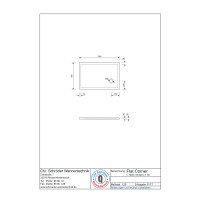 Rechteckduschwanne Flat Corner E, 120 x 80 x 3 cm, weiß inkl. CS-Finish-Dichtsystem