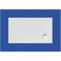Rechteckduschwanne Flat Corner E, 120 x 80 x 3 cm, weiß inkl. CS-Finish-Dichtsystem