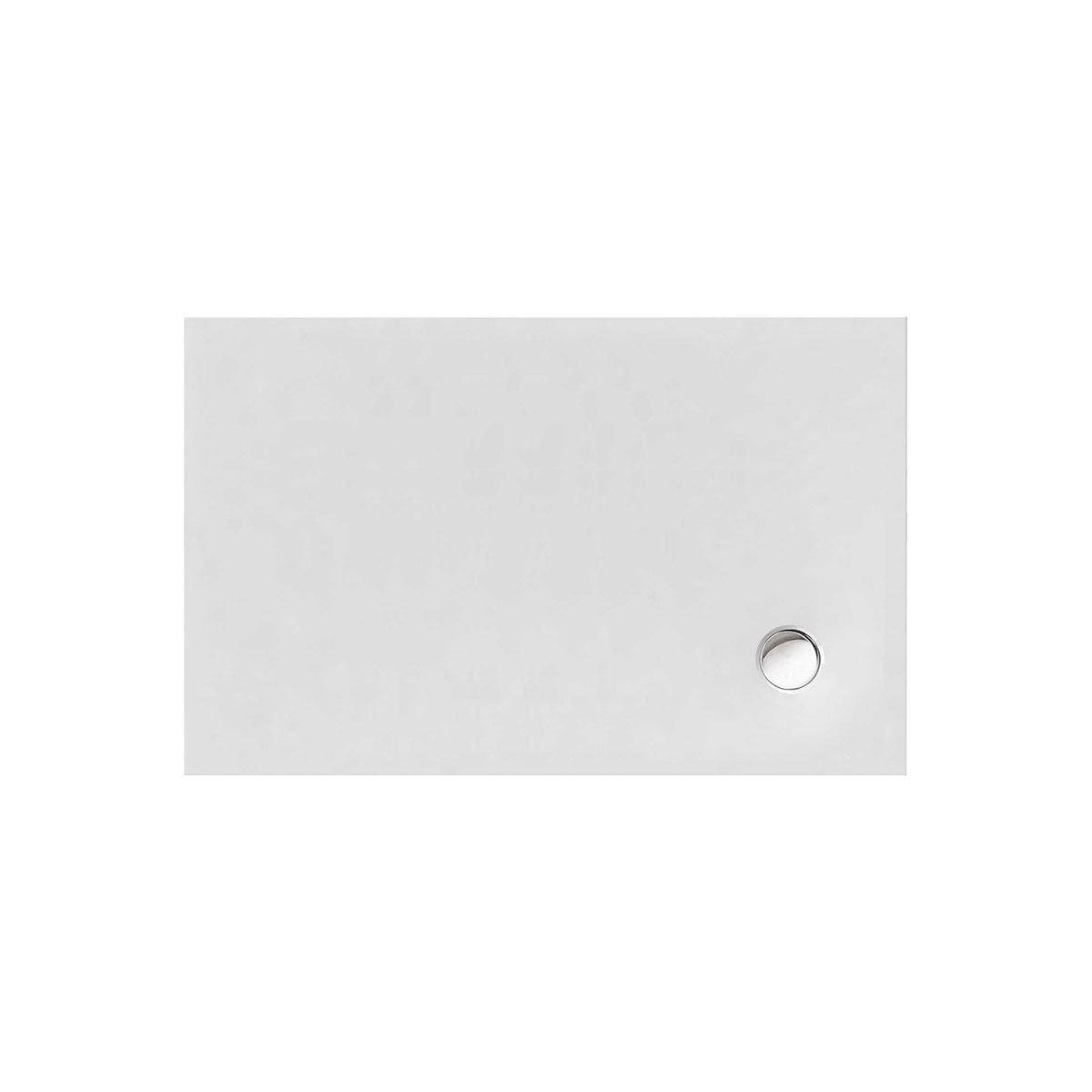 Rechteckduschwanne Flat Corner E, 120 x 90 x 3 cm, wei&szlig