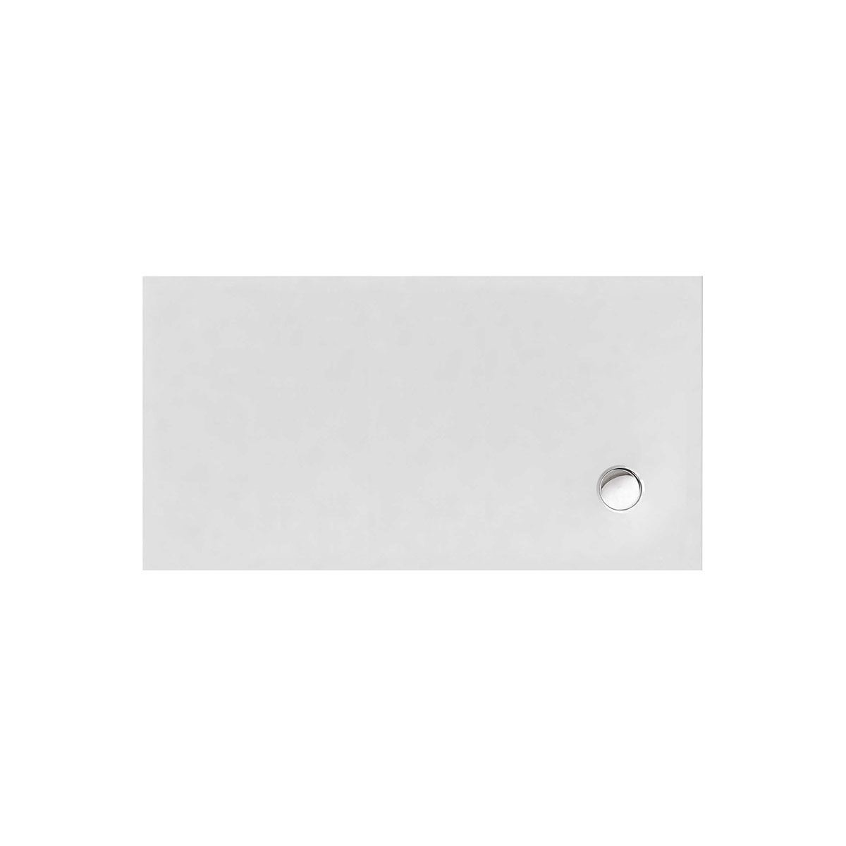 Rechteckduschwanne Flat Corner E, 140 x 80 x 2 cm, wei&szlig