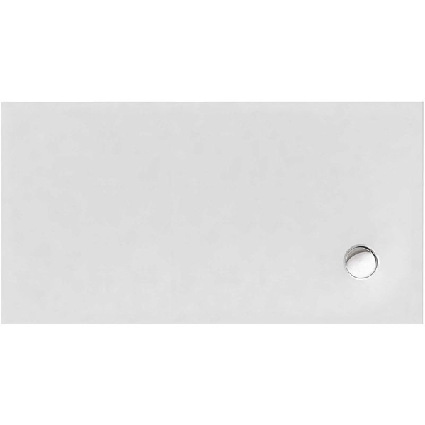 Rechteckduschwanne Flat Corner E, 140 x 80 x 2 cm, weiß