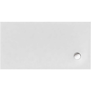 Rechteckduschwanne Flat Corner E, 140 x 80 x 2 cm, weiß