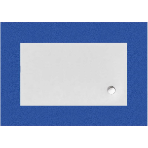 Rechteckduschwanne Flat Corner E, 140 x 90 x 2,5 cm, weiß inkl. CS-Finish-Dichtsystem