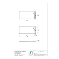 Rechteckduschwanne Easytray E, 170 x 80 x 2,5 cm, weiß