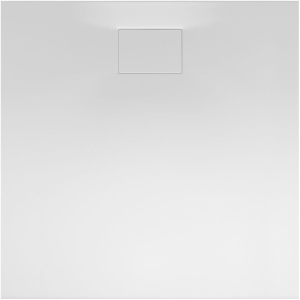 Viereckduschwanne Flat Carré E, 80 x 80 x 1,1 cm, weiß inkl. Abdeckung