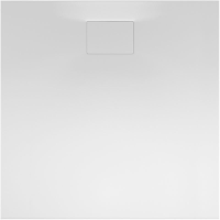 Viereckduschwanne Flat Carré E, 90 x 90 x 1,1 cm, weiß inkl. Abdeckung