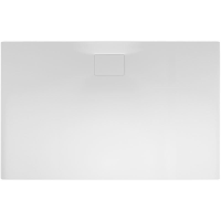Rechteckduschwanne Flat Carré E, 120 x 80 x 1,1 cm, weiß inkl. Abdeckung