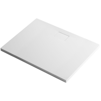 Rechteckduschwanne Flat Carré E, 120 x 90 x 1,1 cm, weiß inkl. Abdeckung