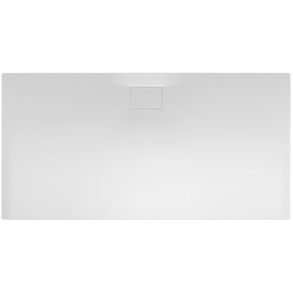 Rechteckduschwanne Flat Carré E, 160 x 80 x 1,2 cm, weiß inkl. Abdeckung