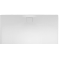 Rechteckduschwanne Flat Carré E, 160 x 80 x 1,2 cm, weiß inkl. Abdeckung