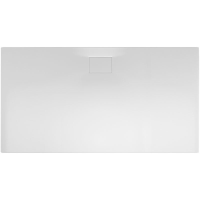 Rechteckduschwanne Flat Carré E, 160 x 90 x 1,1 cm, weiß inkl. Abdeckung