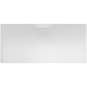 Rechteckduschwanne Flat Carré E, 180 x 90 x 0,8 cm, weiß inkl. Abdeckung