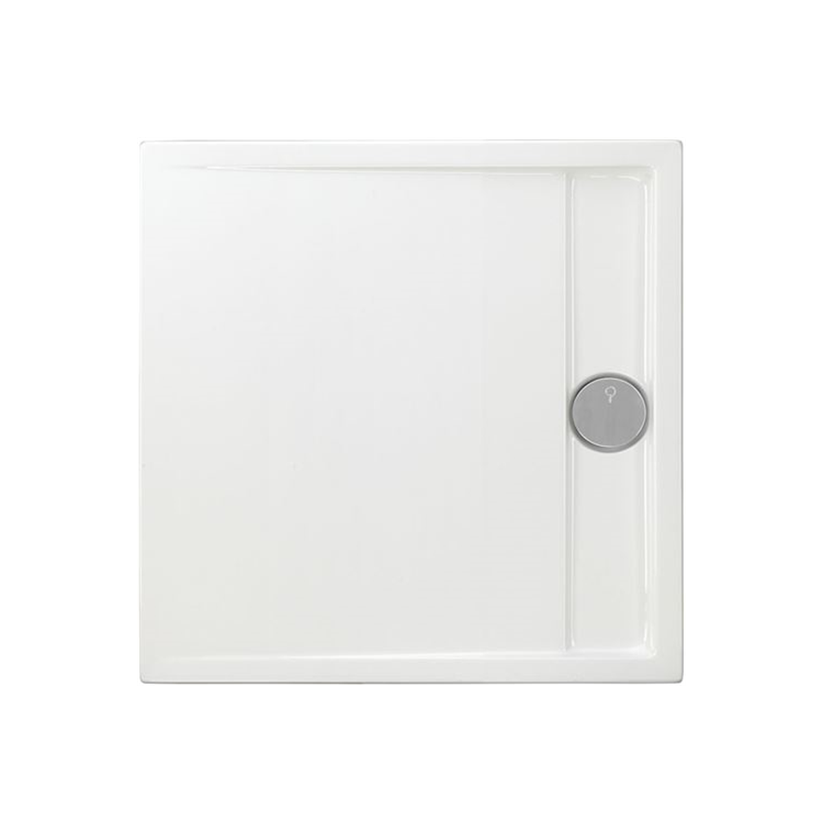Viereckduschwanne Easytray E, 80 x 80 x 2,2 cm, weiß o
