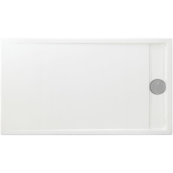 Rechteckduschwanne Easytray E, 150 x 80 x 2,2 cm, weiß ohne Rinnenabdeckung