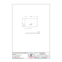 Rechteckduschwanne Stoneflat E, 120 x 80 x 1,5 cm, weiß