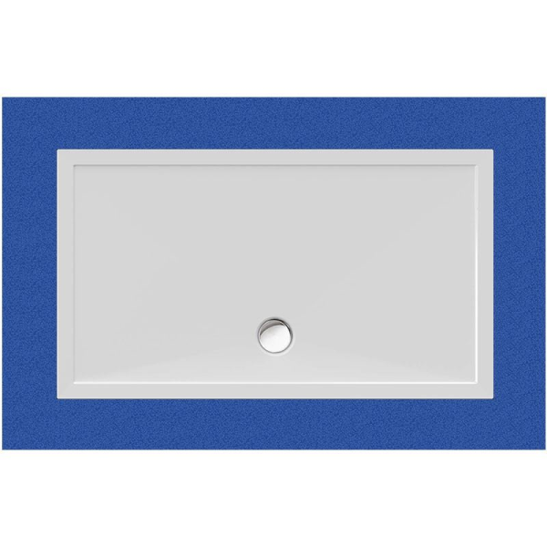 Rechteckduschwanne Deepstone E, 140 x 80 x 2 cm, weiß inkl. CS-Finish-Dichsystem