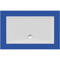 Rechteckduschwanne Deepstone E, 140 x 80 x 2 cm, weiß inkl. CS-Finish-Dichsystem