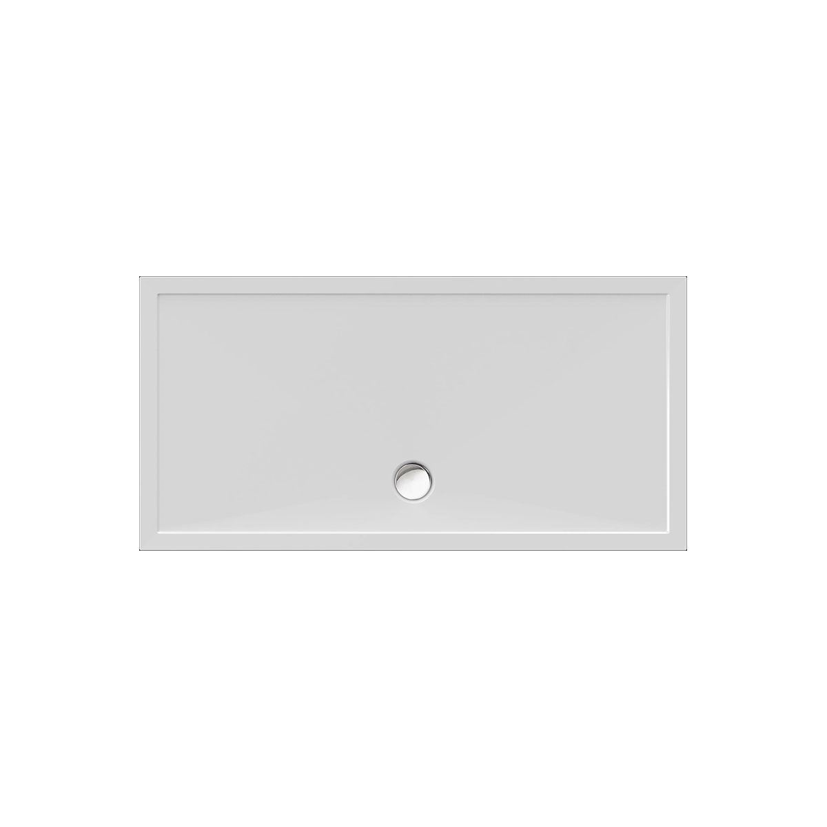 Rechteckduschwanne Deepstone E, 160 x 80 x 2 cm, weiß