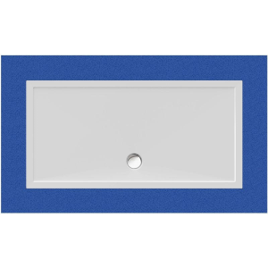 Rechteckduschwanne Deepstone E, 160 x 80 x 2 cm, weiß inkl. CS-Finish-Dichsystem