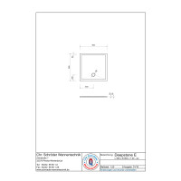 Viereckduschwanne Deepstone E, 90 x 90 x 2 cm, weiß inkl. CS-Finish-Dichsystem