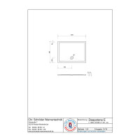 Rechteckduschwanne Deepstone E, 120 x 90 x 2 cm, weiß inkl. CS-Finish-Dichtsystem