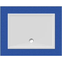 Rechteckduschwanne Deepstone E, 120 x 90 x 2 cm, weiß inkl. CS-Finish-Dichtsystem