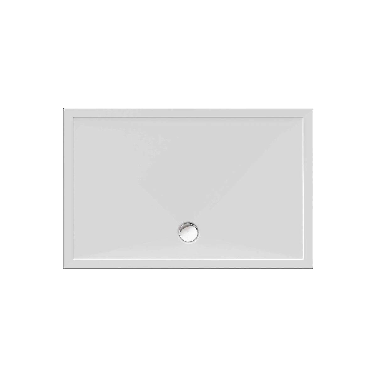 Rechteckduschwanne Deepstone E, 140 x 90 x 2 cm, weiß