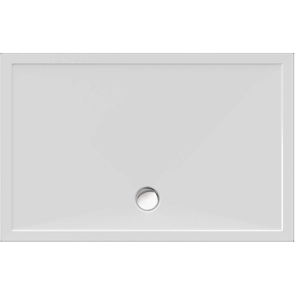 Rechteckduschwanne Deepstone E, 140 x 90 x 2 cm, weiß