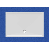 Rechteckduschwanne Deepstone E, 140 x 90 x 2 cm, weiß inkl. CS-Finish-Dichtsystem