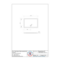 Rechteckduschwanne Deepstone E, 140 x 90 x 2 cm, weiß inkl. CS-Finish-Dichtsystem