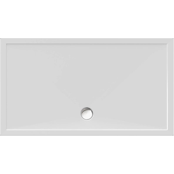 Rechteckduschwanne Deepstone E, 160 x 90 x 2 cm, weiß