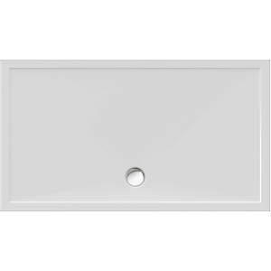 Rechteckduschwanne Deepstone E, 160 x 90 x 2 cm, weiß