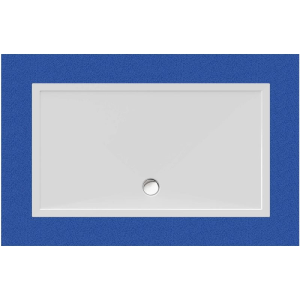 Rechteckduschwanne Deepstone E, 160 x 90 x 2 cm, weiß inkl. CS-Finish-Dichsystem