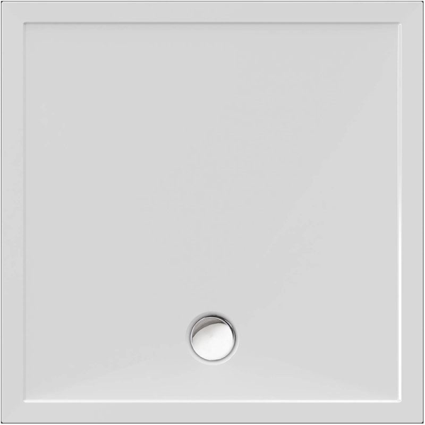 Viereckduschwanne Deepstone E, 100 x 100 x 2 cm, weiß