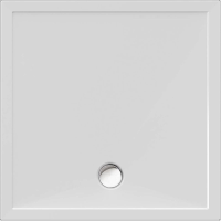 Viereckduschwanne Deepstone E, 100 x 100 x 2 cm, weiß